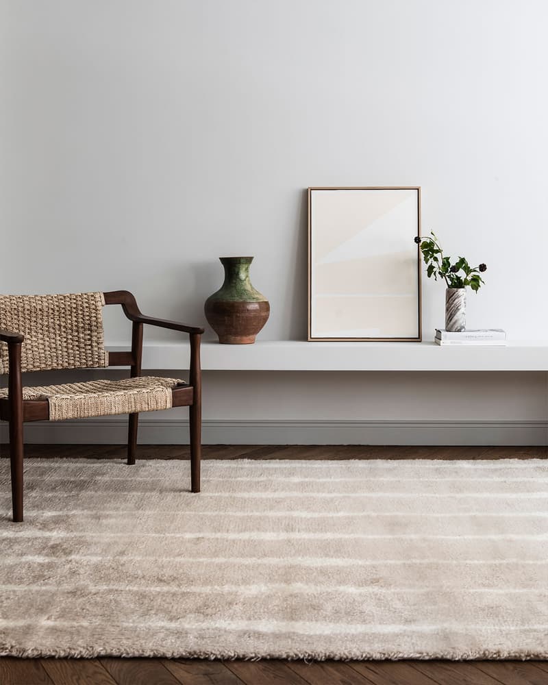 nordic knots home decor interior design rugs fjord pale sand chair