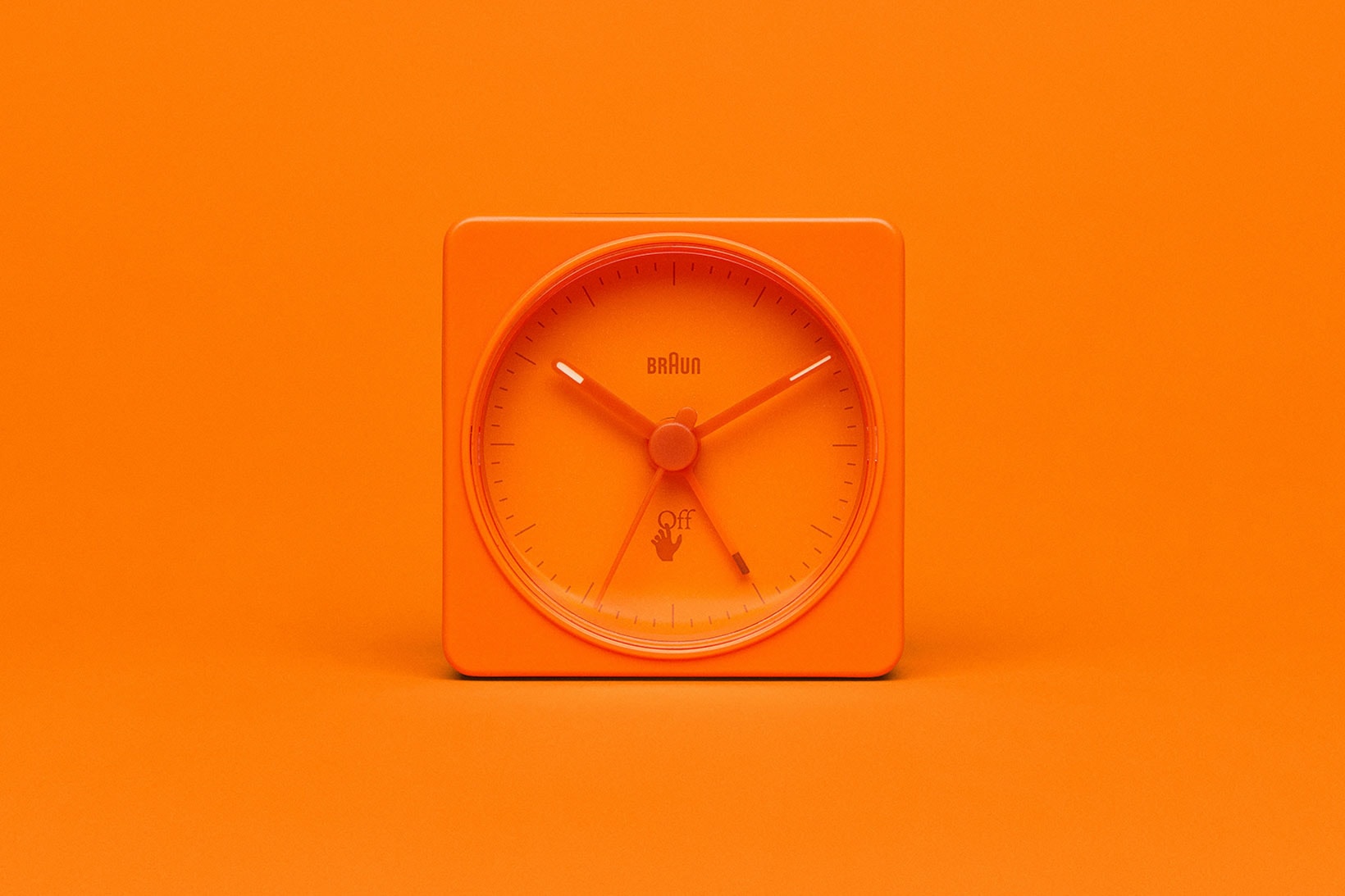 off-white braun alarm clocks collaboration home decor accessories orange front