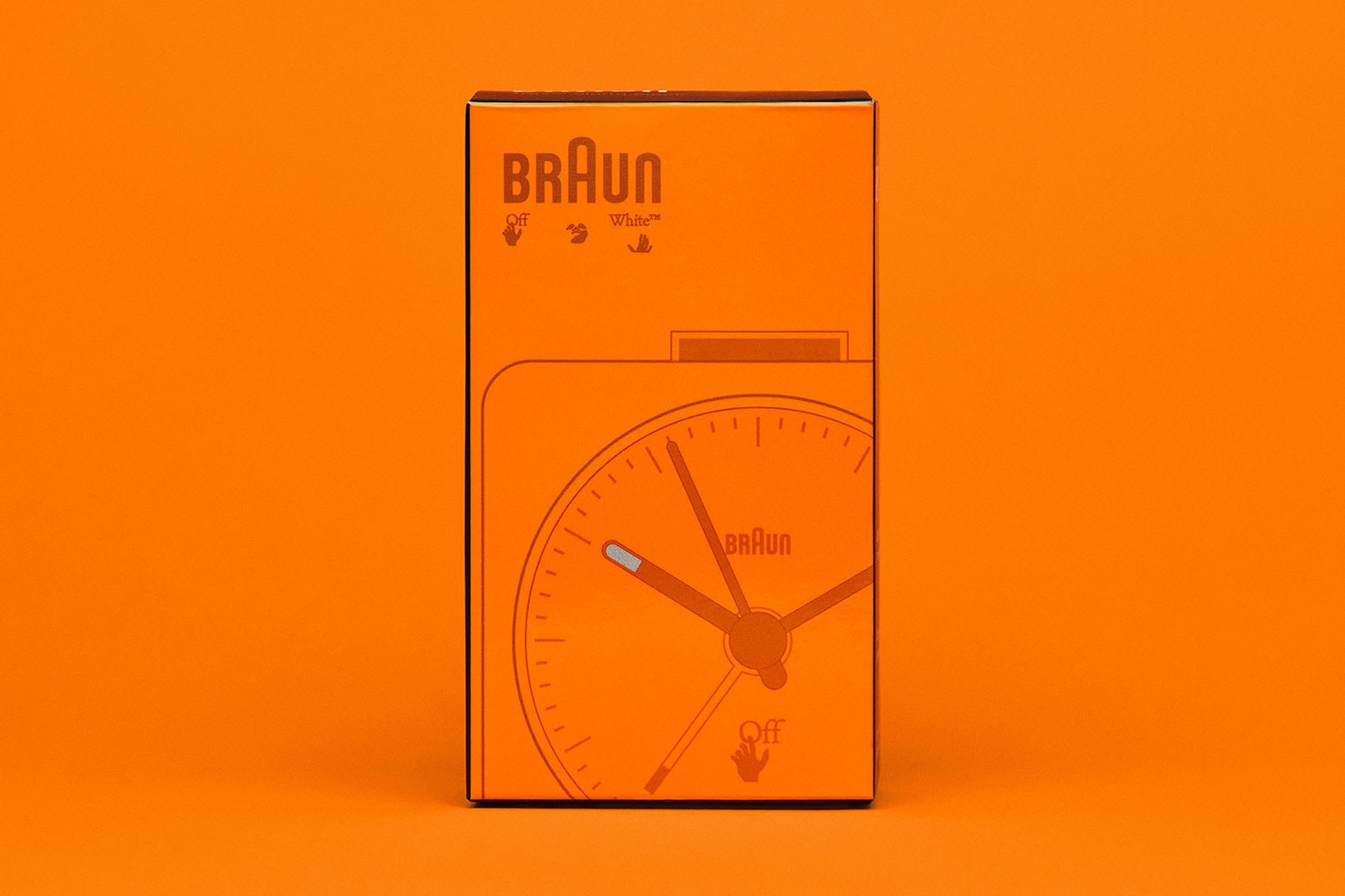 off-white braun alarm clocks collaboration home decor accessories orange box