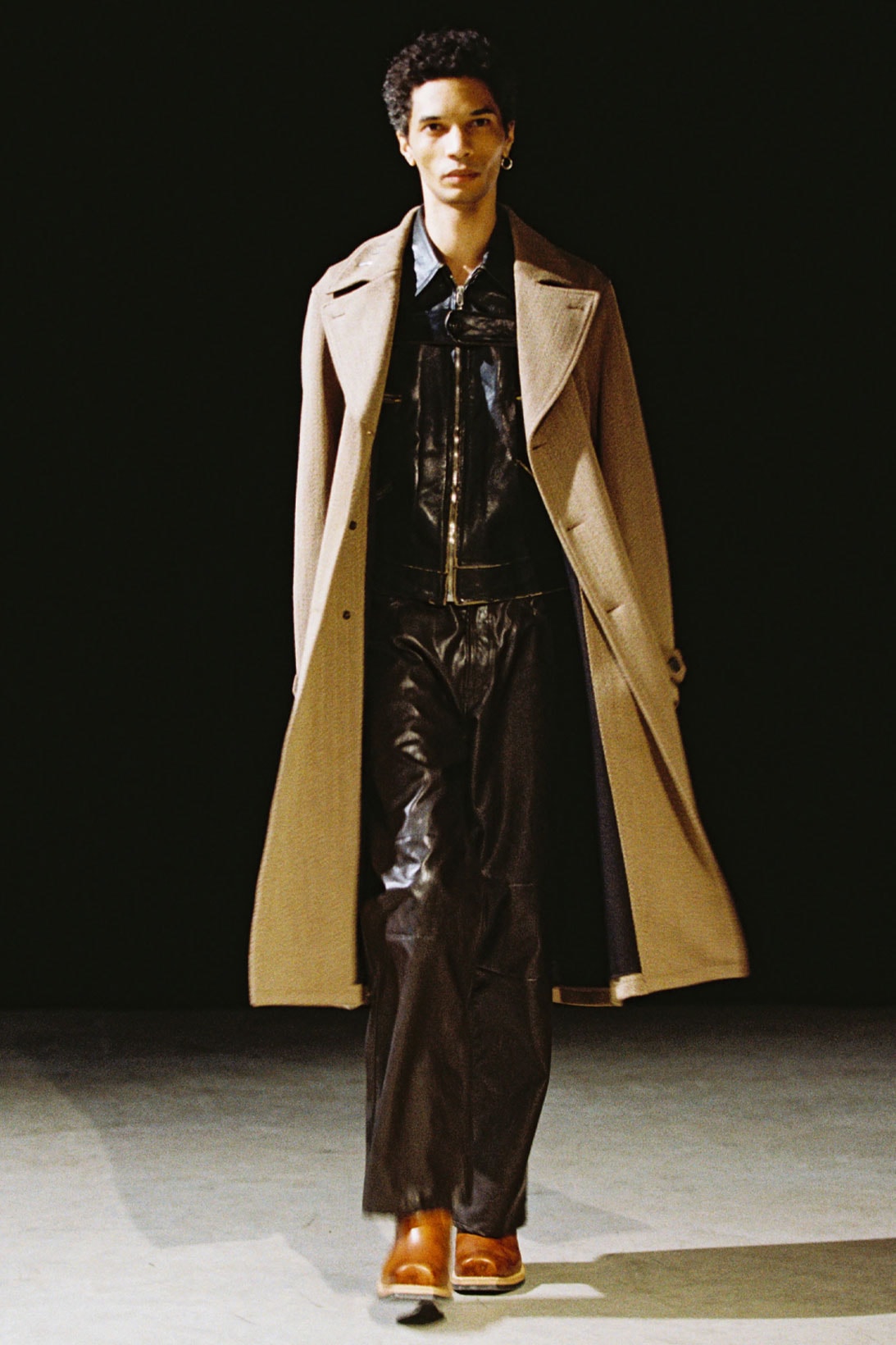 our legacy fw21 fall winter 2021 collection runway coat leather
