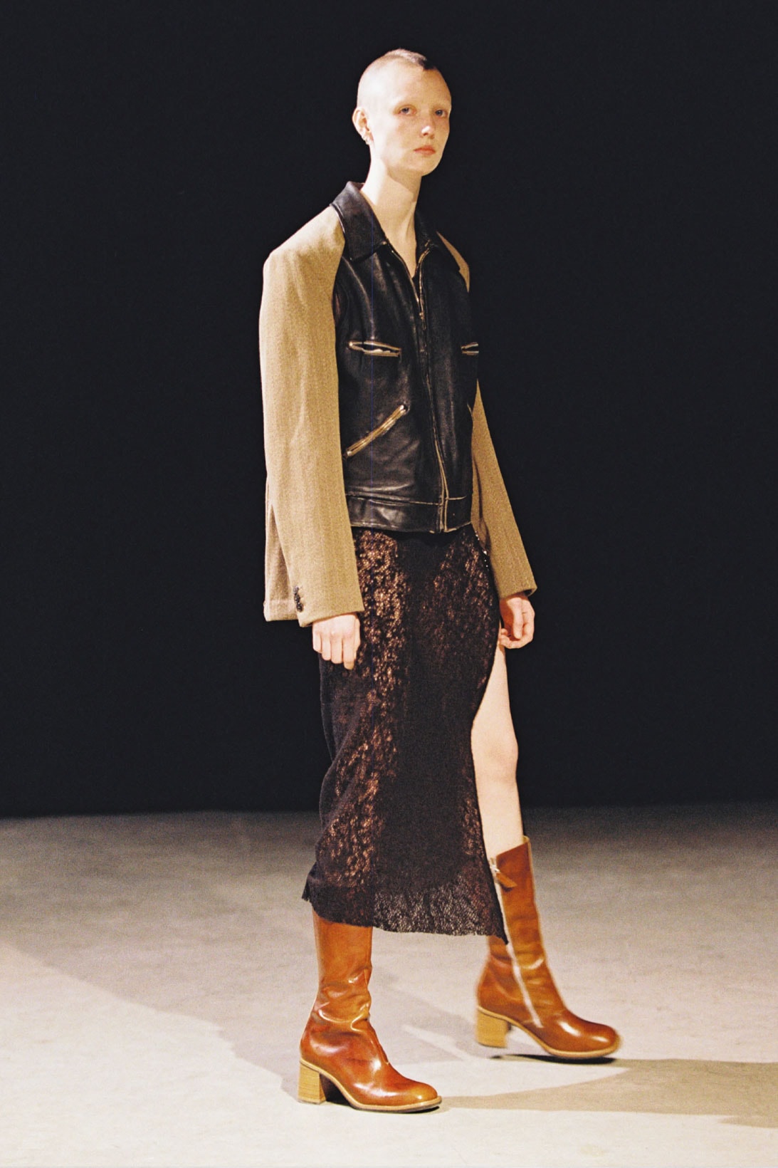 our legacy fw21 fall winter 2021 collection runway skirt boots