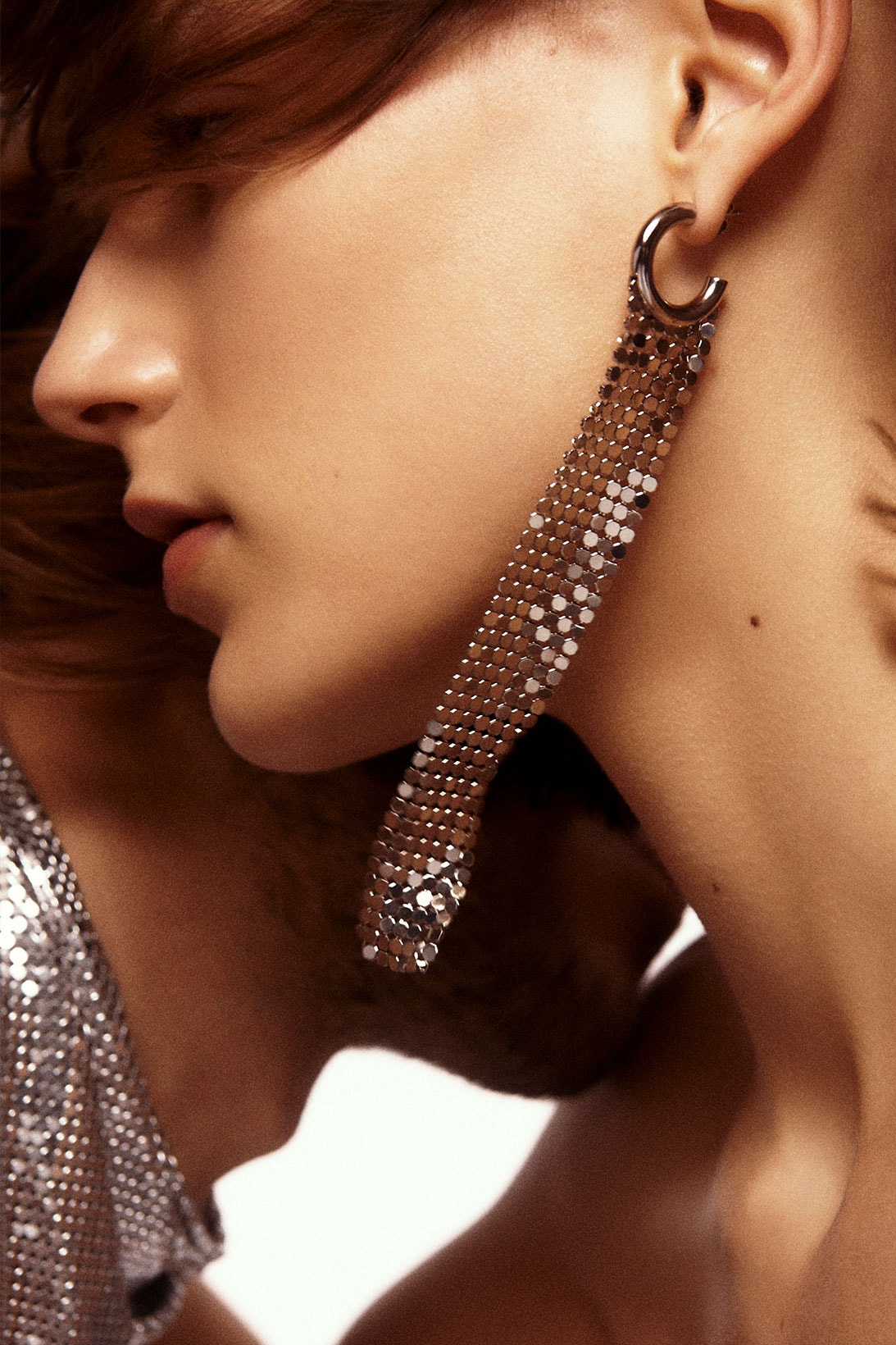 paco rabanne build love valentines day accessories collection chainmail earring jewelry