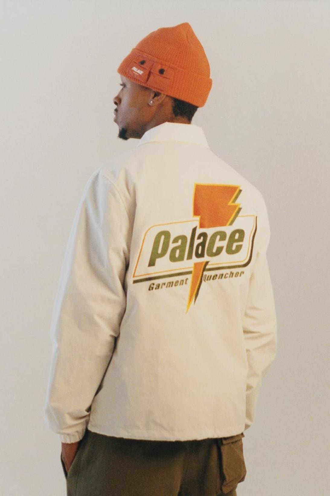 palace skateboards spring summer collection lookbook jacket outerwear beanie