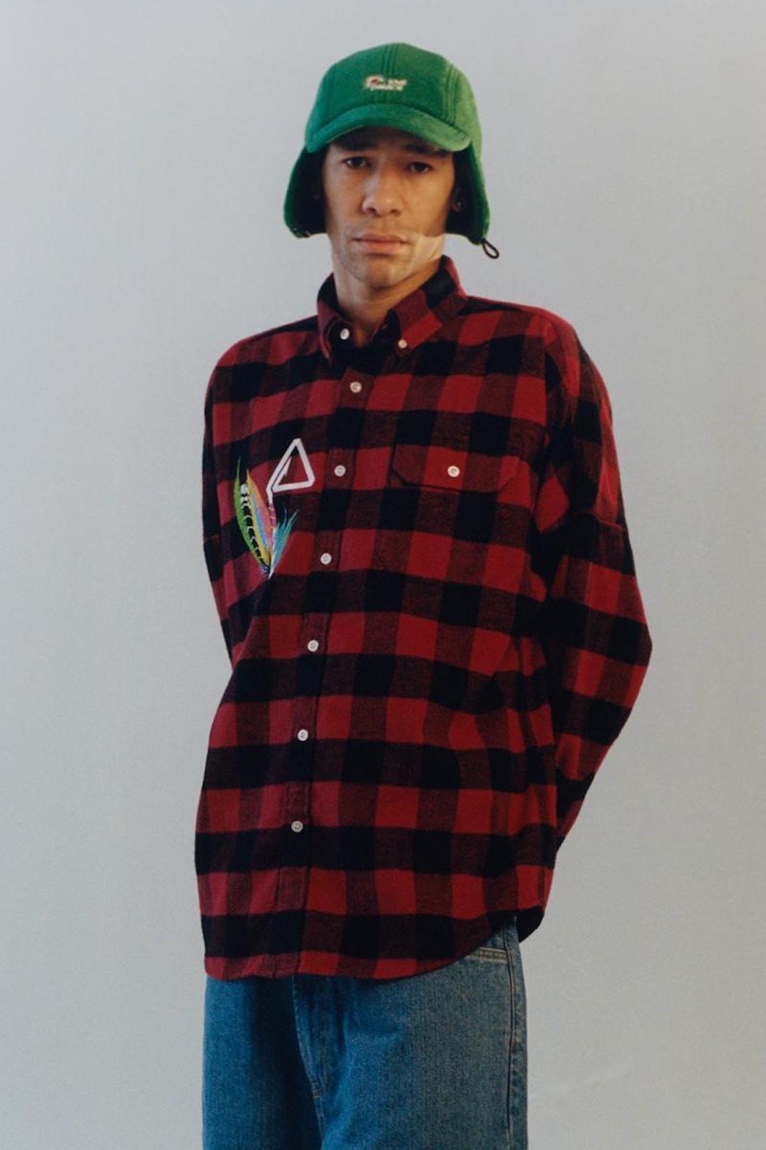 palace skateboards spring summer collection lookbook flannel hat jeans