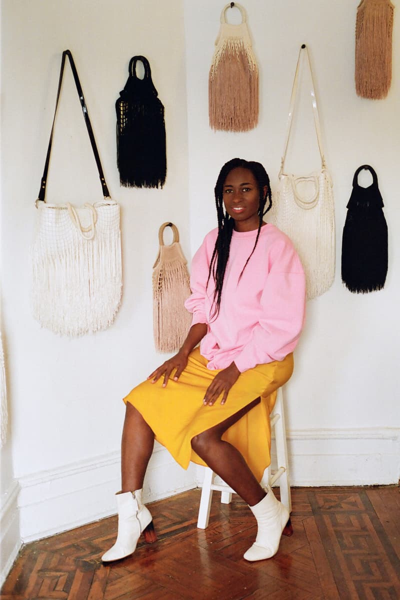 Nasrin Jean-Baptiste Petit Kouraj Bag Fringe Accessories Brand Portrait