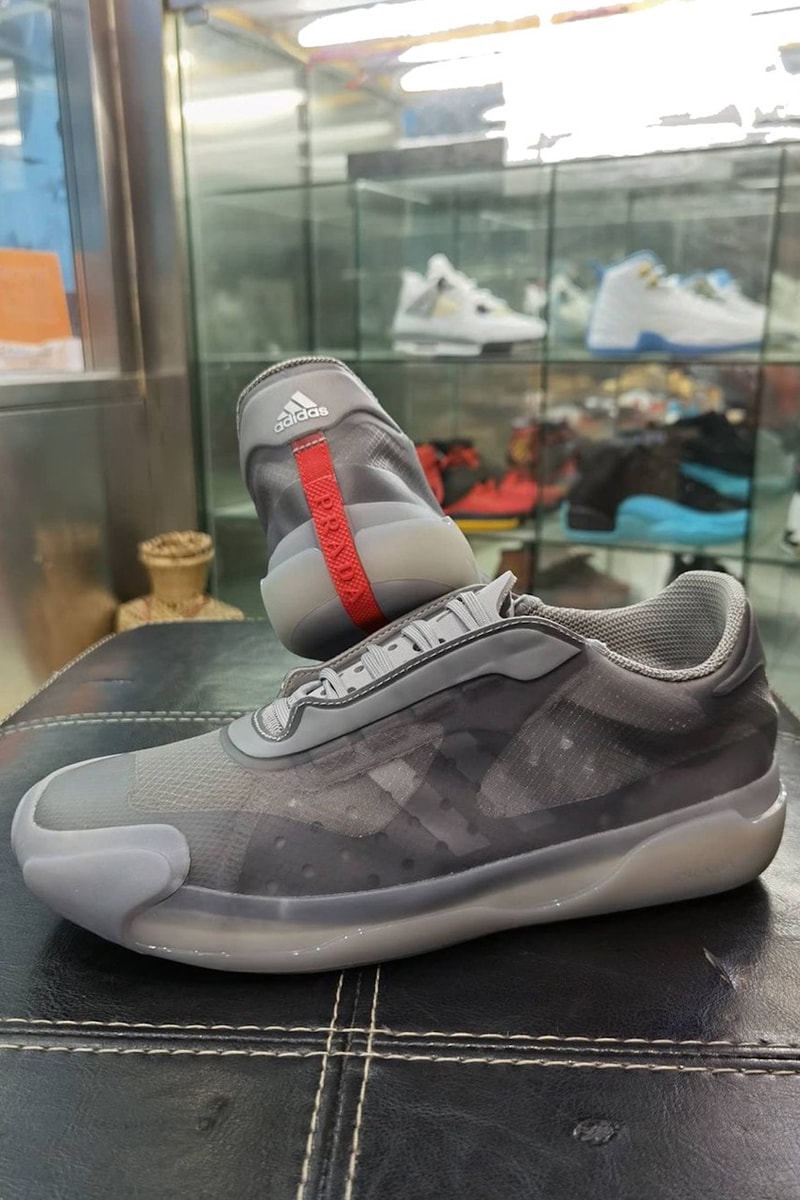 prada adidas ap luna rossa 21 sneaker collaboration gray colorway kicks shoes sneakerhead footwear