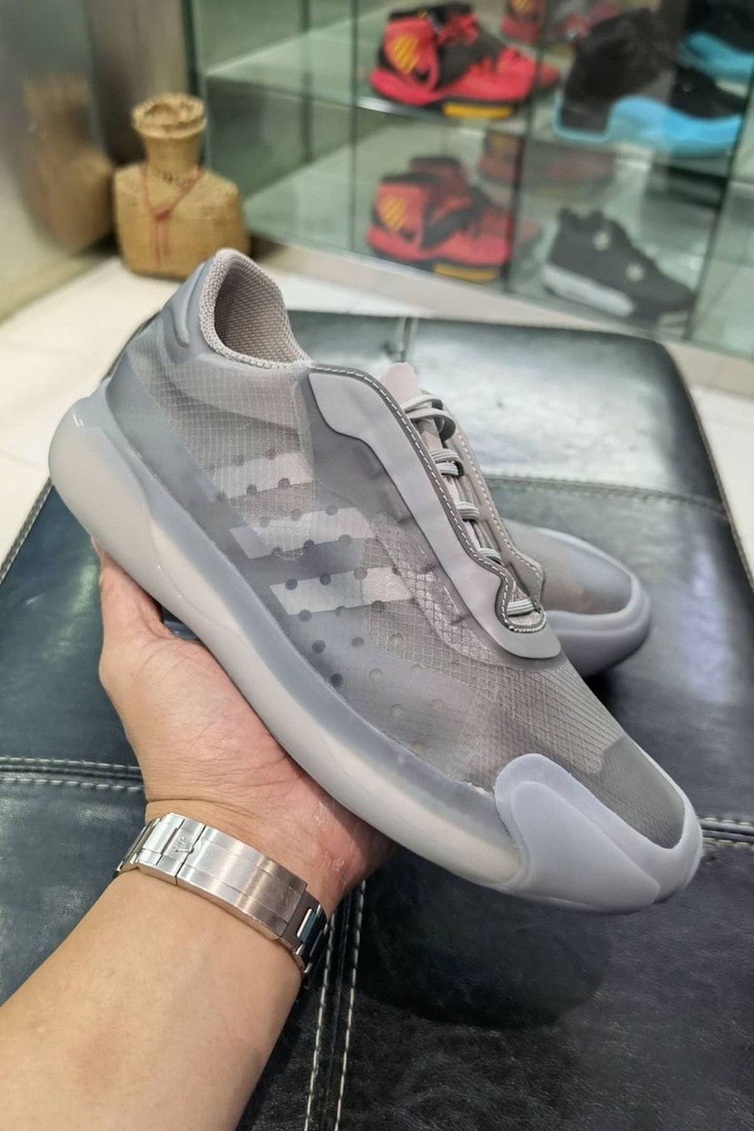 prada adidas ap luna rossa 21 sneaker collaboration gray colorway kicks shoes sneakerhead footwear
