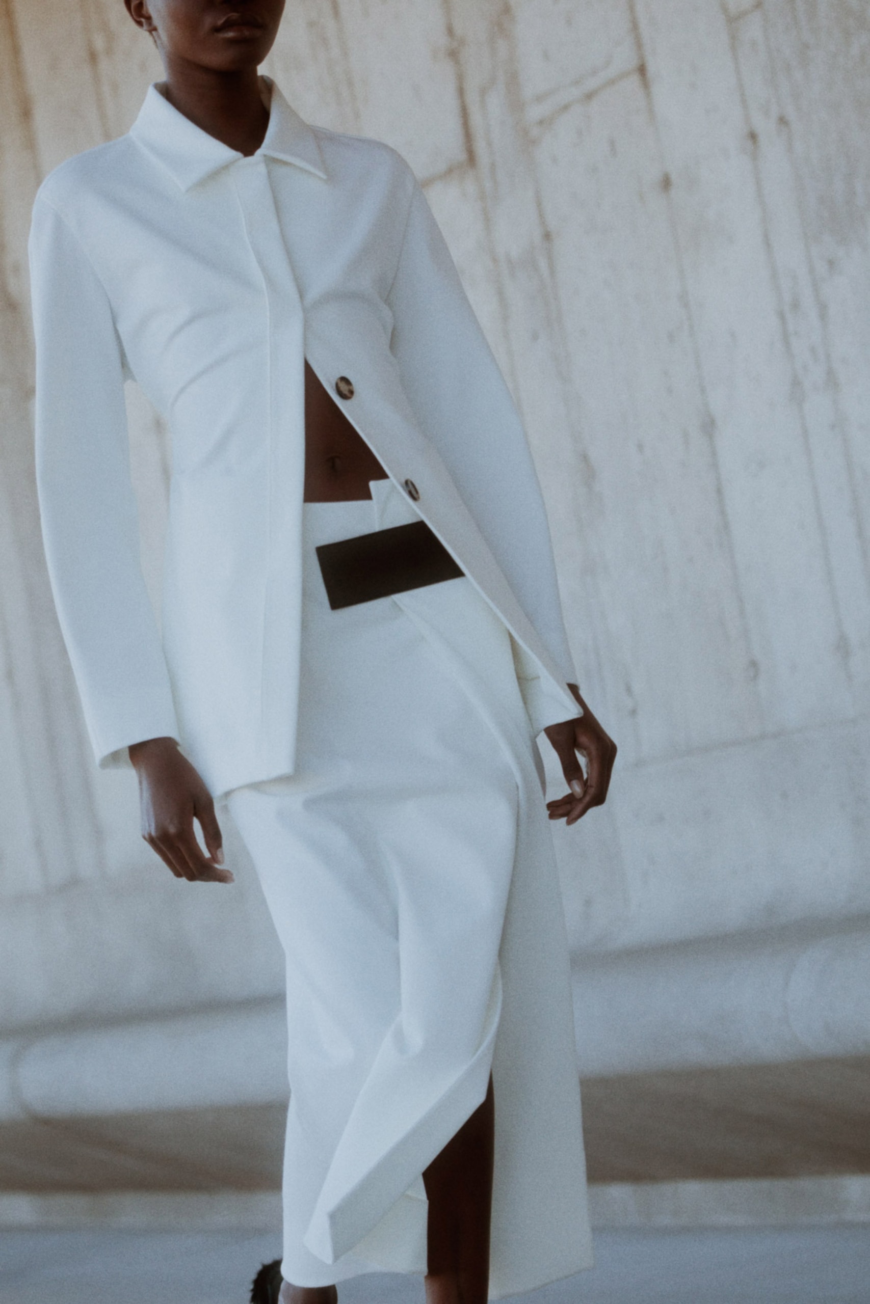 proenza schouler fall winter 2021 fw21 collection lookbook new york fashion week nyfw white shirt skirt