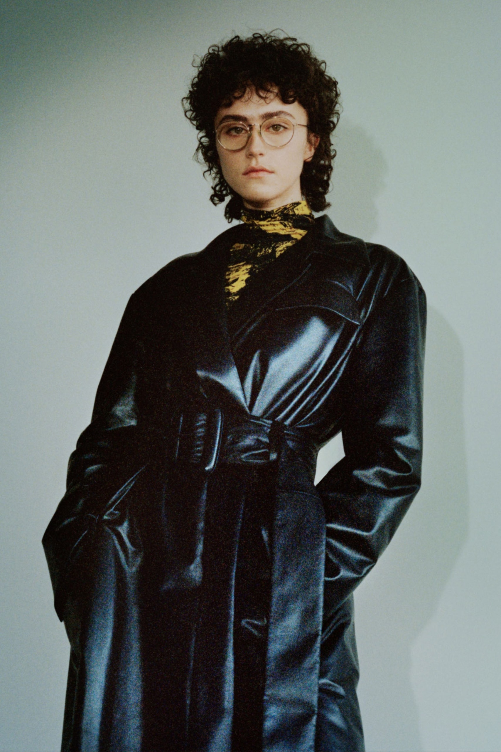 proenza schouler fall winter 2021 fw21 collection lookbook new york fashion week nyfw ella emhoff leather coat