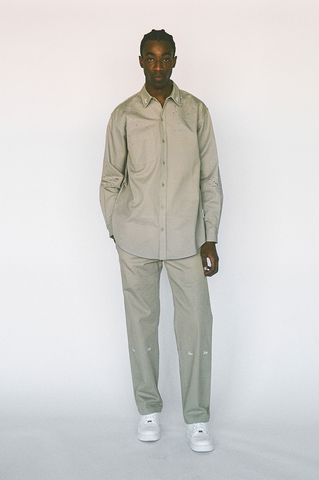 saintwoods sw 011 collection track jacket pants gray