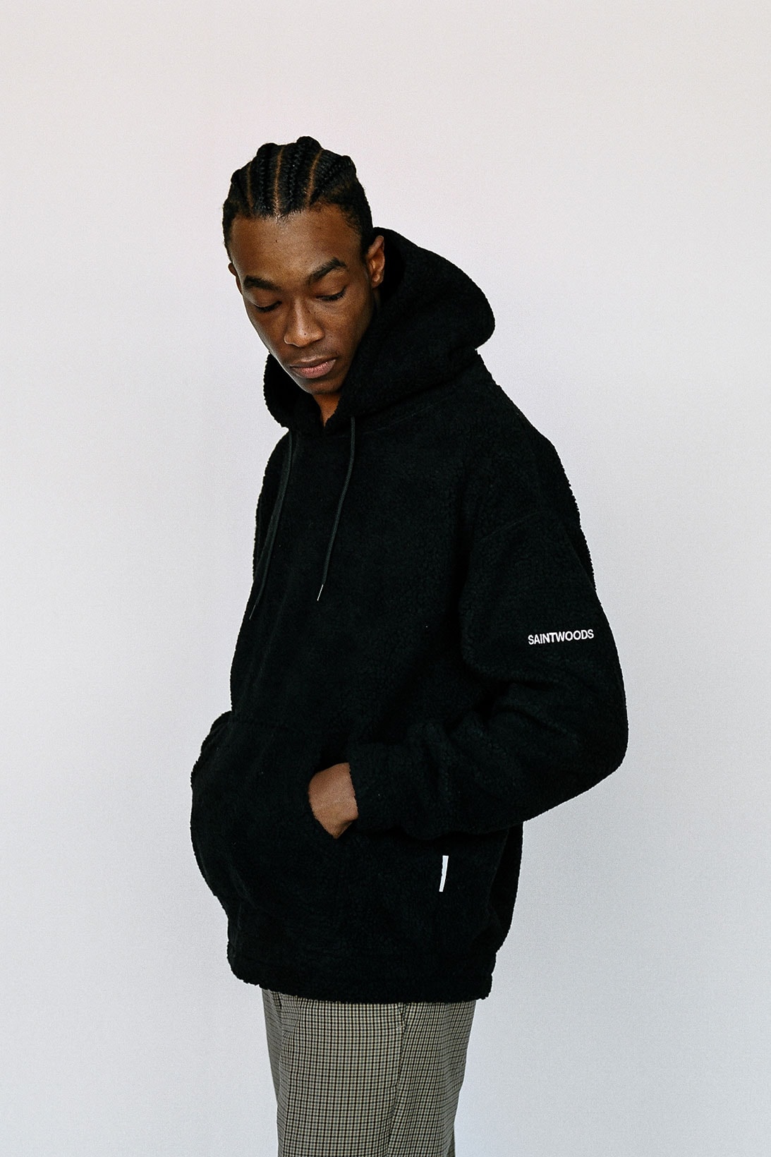 saintwoods sw 011 collection black hoodie