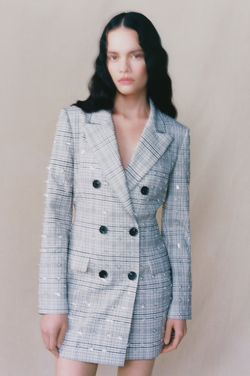 self portrait fall winter fw21 collection lookbook blazer check jacket