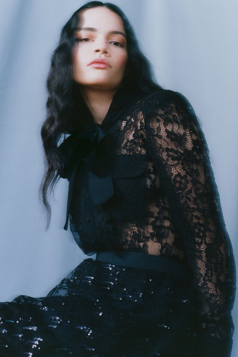 self portrait fall winter fw21 collection lookbook black lace