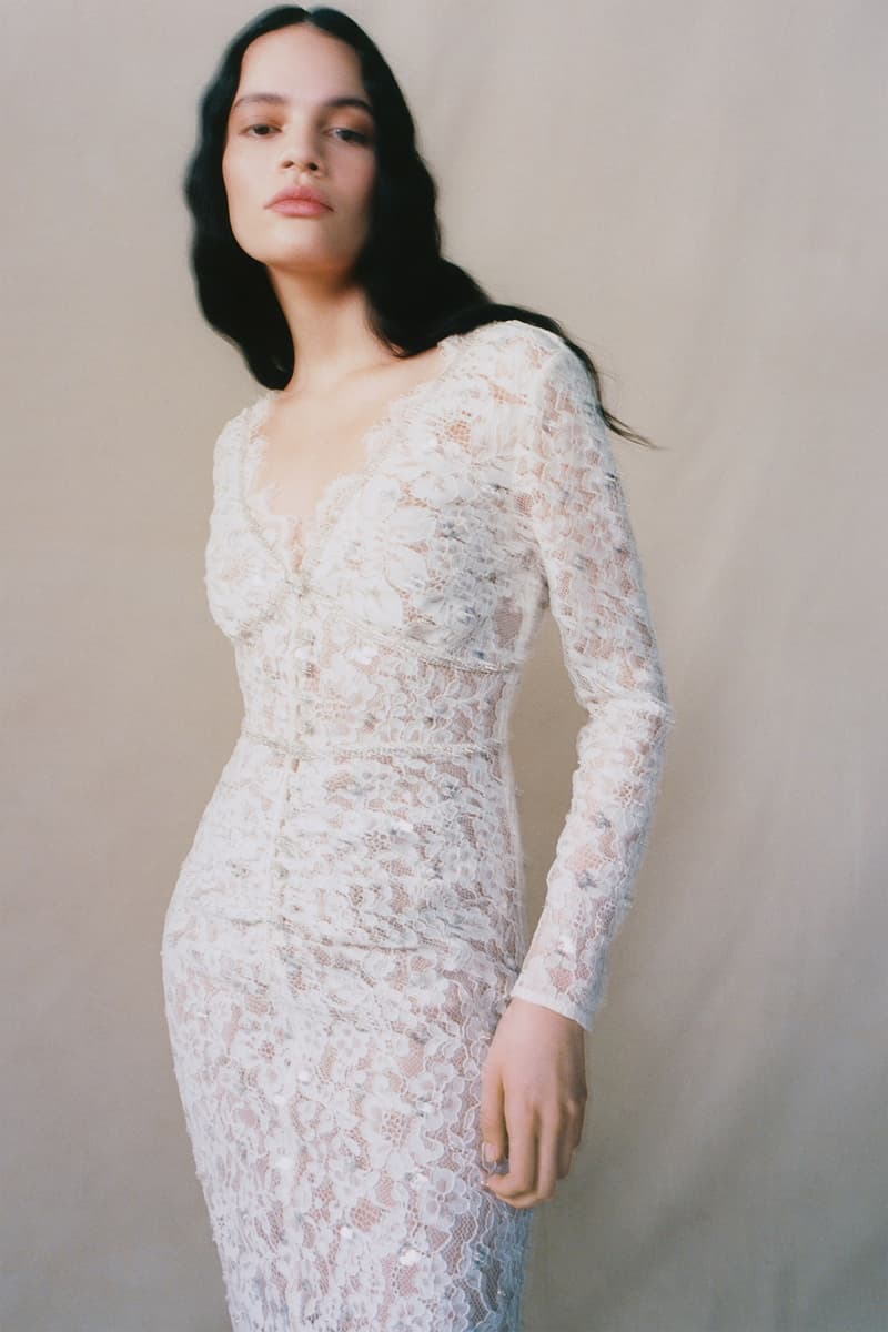 self portrait fall winter fw21 collection lookbook white lace dress