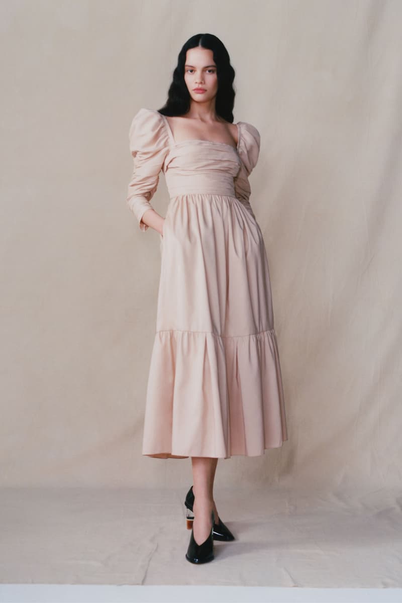 self portrait fall winter fw21 collection lookbook puff sleeve romantic dress