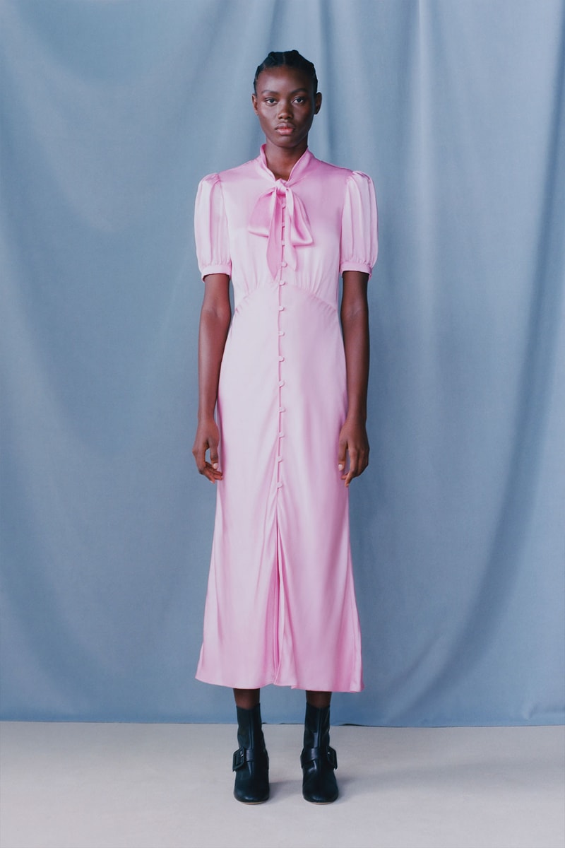 self portrait fall winter fw21 collection lookbook pink dress long