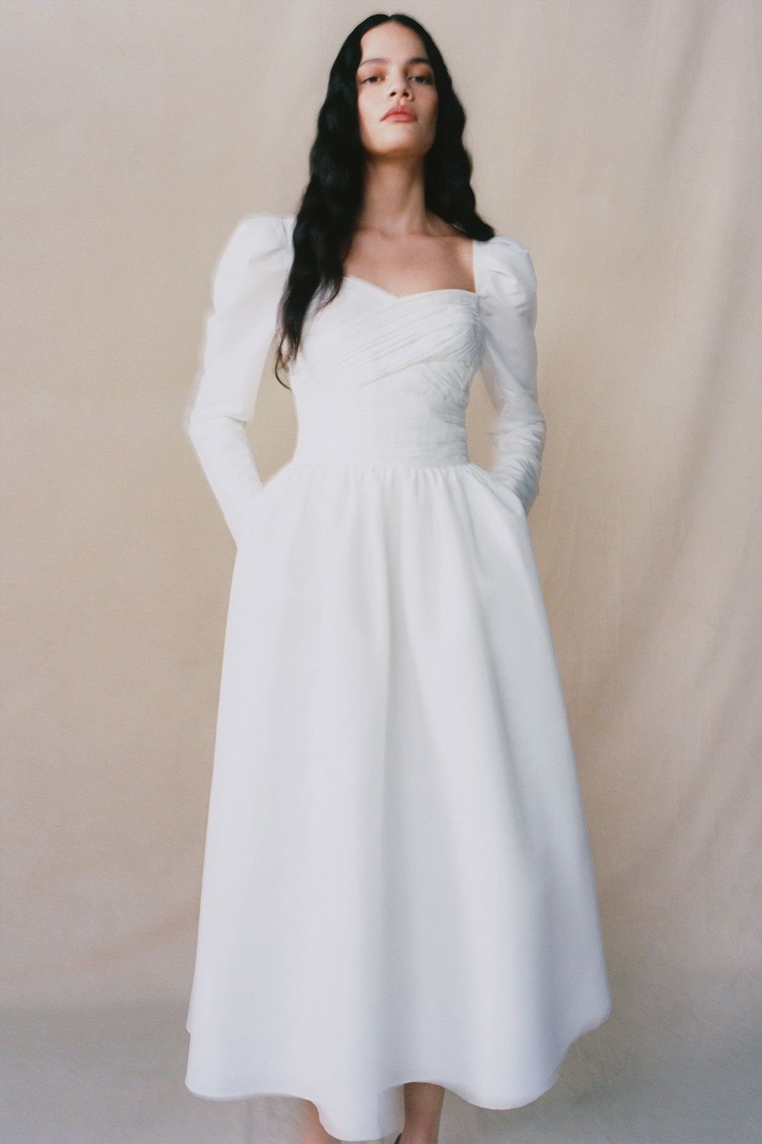 self portrait fall winter fw21 collection lookbook white dress