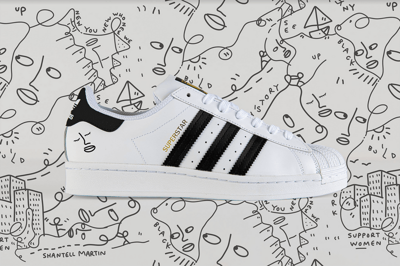 Shantell Martin x adidas Originals Superstar Collaboration Custom Customizable