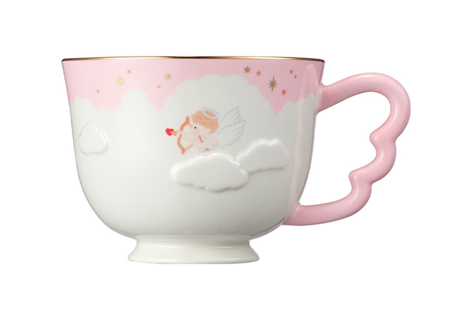 starbucks korea valentines day merch collection cupid couple pink coffee mug
