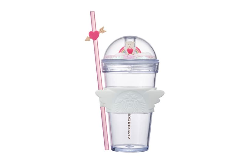 starbucks korea valentines day merch collection cupid figure dome cold cup tumbler