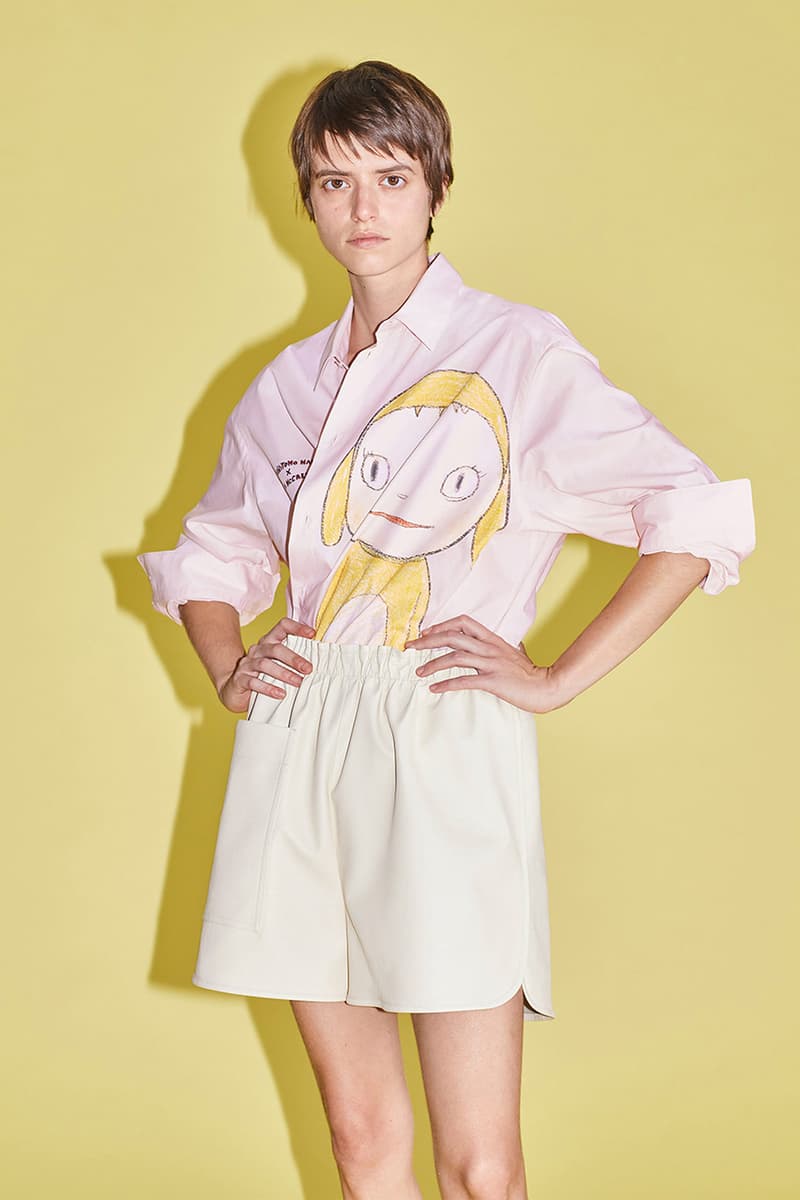 stella mccartney yoshitomo nara shared spring summer collaboration shirt shorts