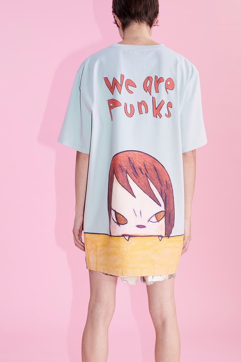 stella mccartney yoshitomo nara shared spring summer collaboration tee t shirt shorts we are punk