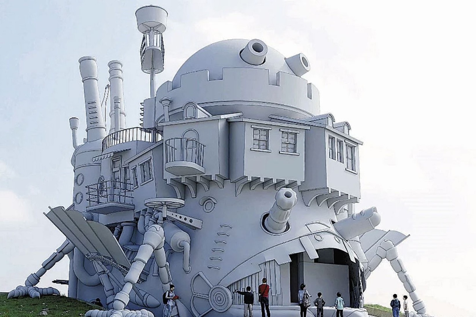 studio ghibli theme park howls moving castle replica real life first look hayao miyazaki sketch