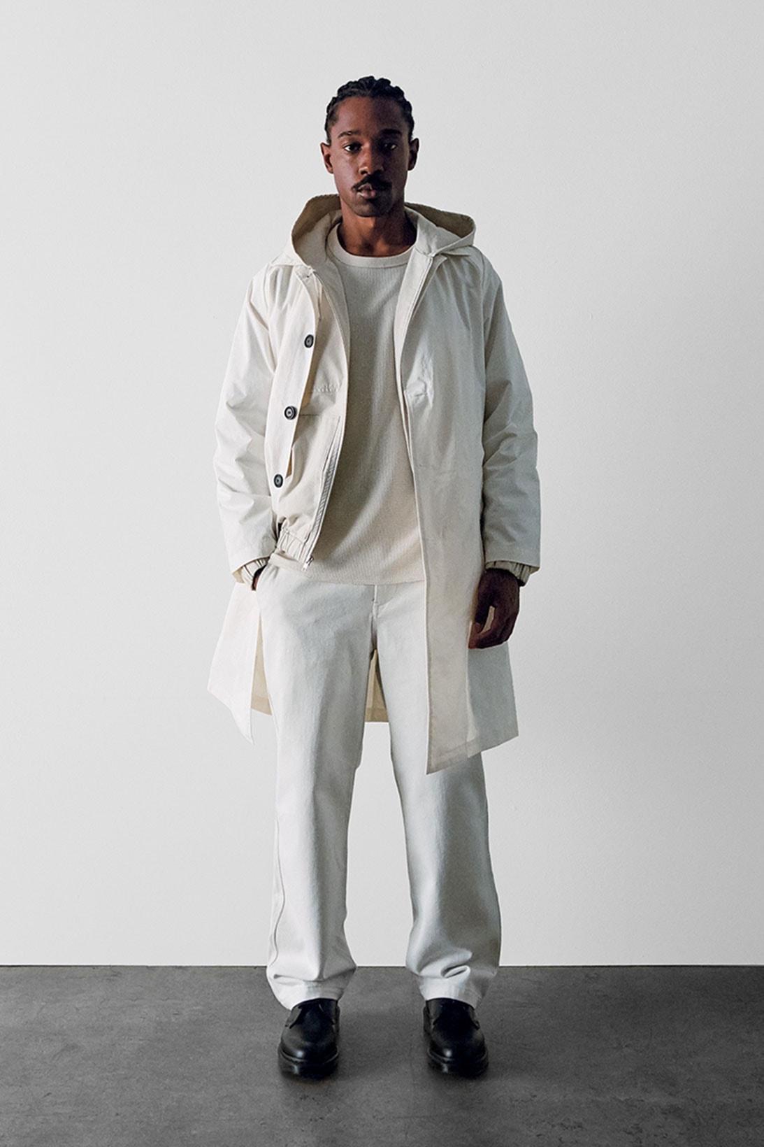 stussy spring 2021 collection lookbook womenswear white jacket pants