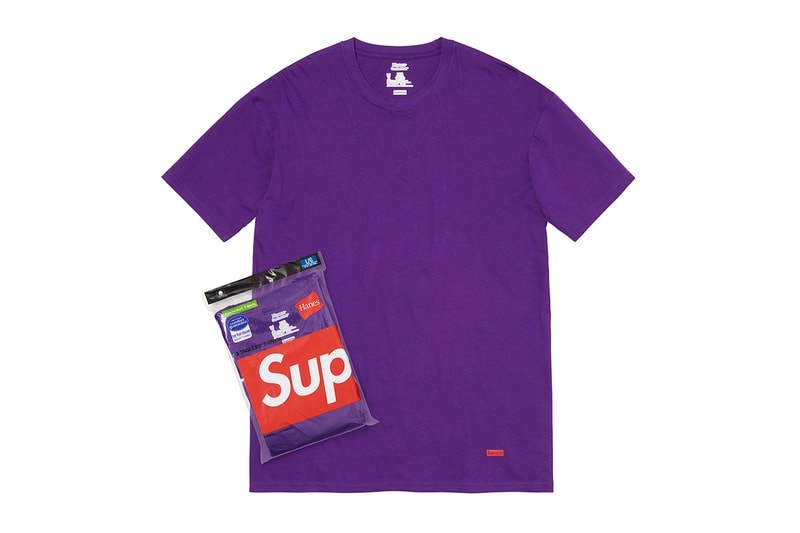 supreme spring summer 2021 ss21 collection drop accessories purple t-shirt pack