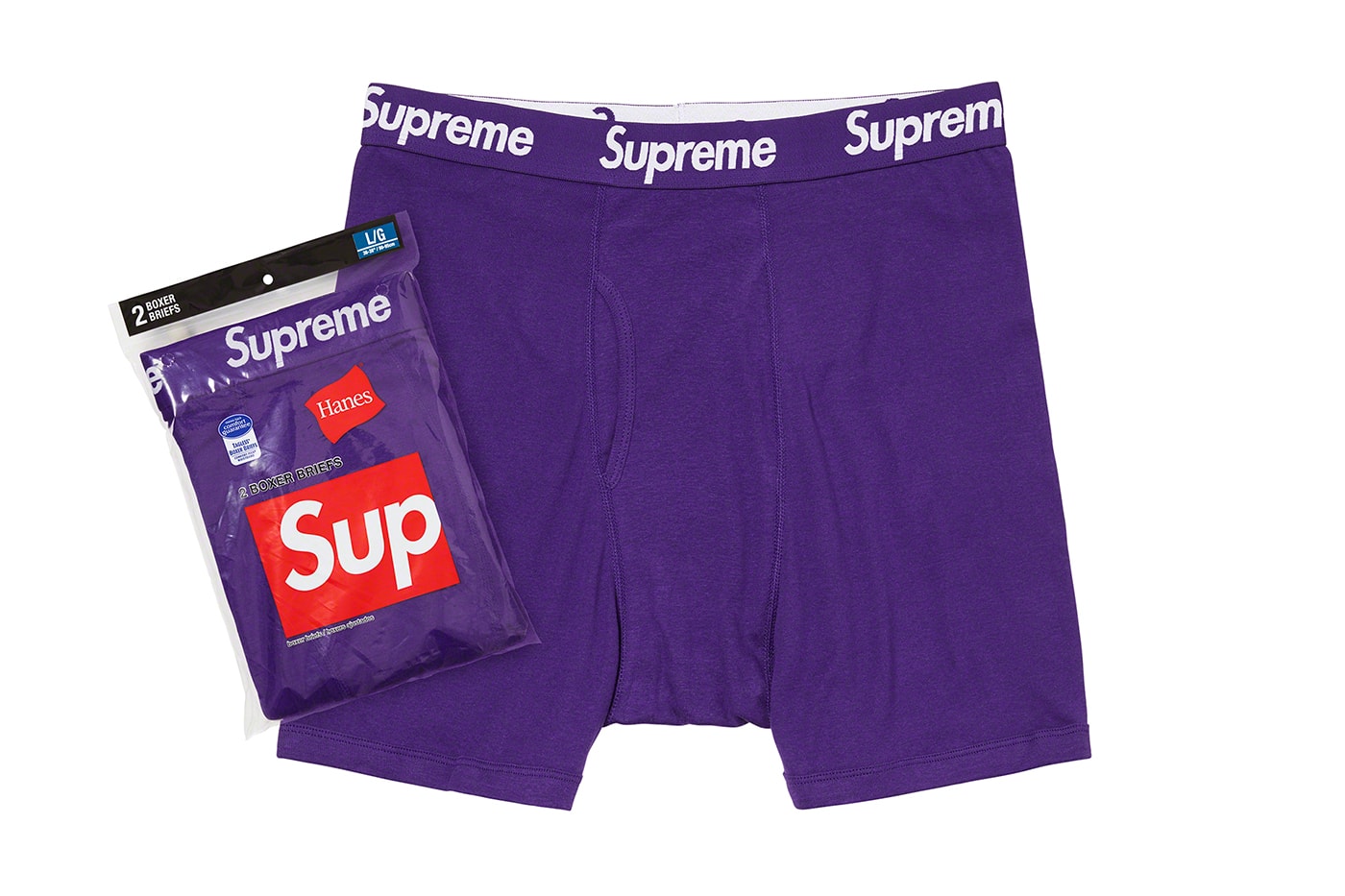 supreme spring summer 2021 ss21 collection drop accessories purple boxers pack