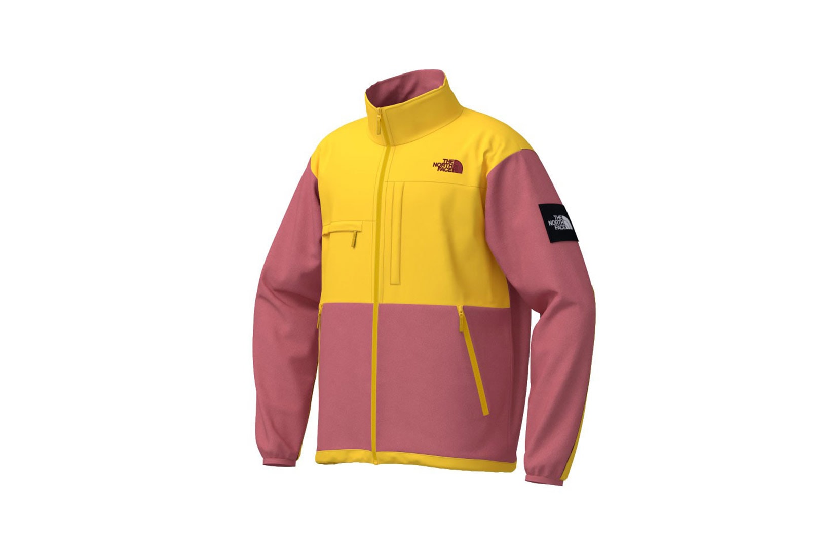 the north face japan 141 customs program outerwear jackets pink yellow