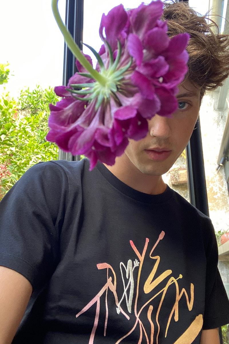 troye sivan uniqlo ut t shirts tees collaboration black front