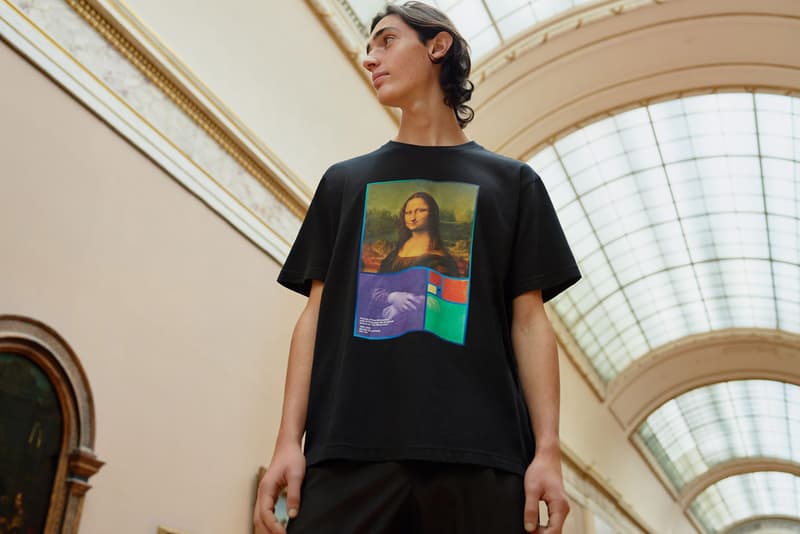 uniqlo ut musee du louvre paris collaboration campaign art mona lisa tee t shirt black