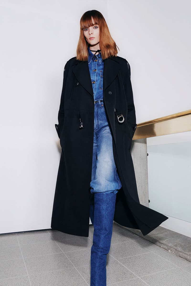 victoria beckham fall winter 2021 fw21 collection denim jeans shirt coat