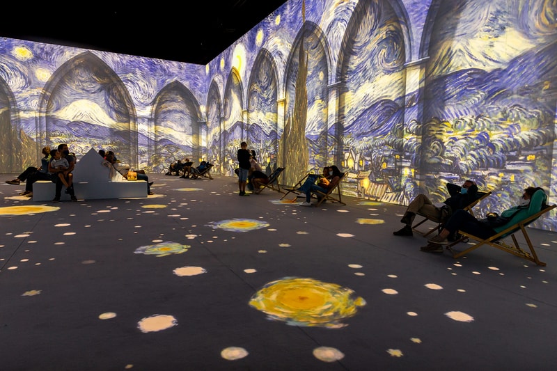 vincent van gogh the immersive digital art experience new york city nyc starry night