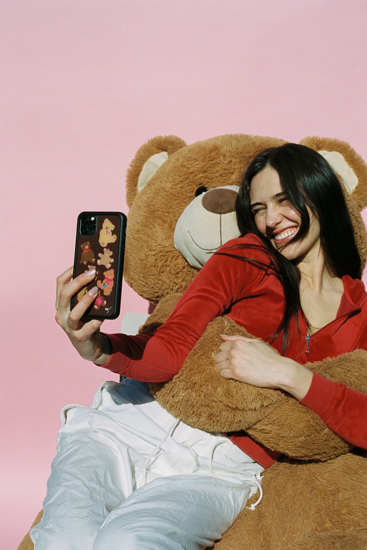 Wildflower Cases Bear-y Cute iPhone Cases Devon Lee Carlson Valentine's Day Teddy Bear Phone Lookbook Campaign