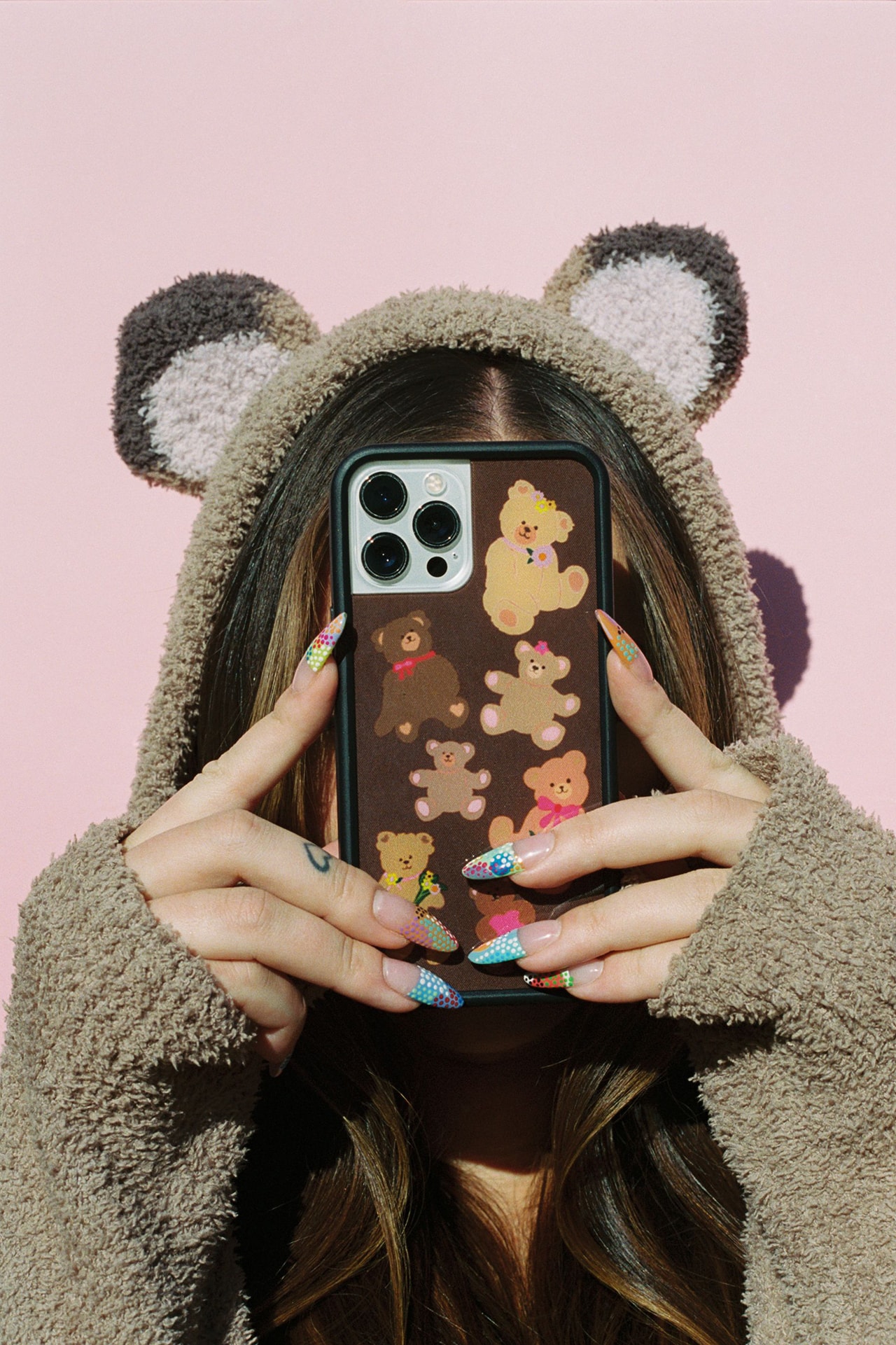 Wildflower Cases Bear-y Cute iPhone Cases Sydney Lynn Carlson Valentine's Day Teddy Bear Phone Lookbook Campaign