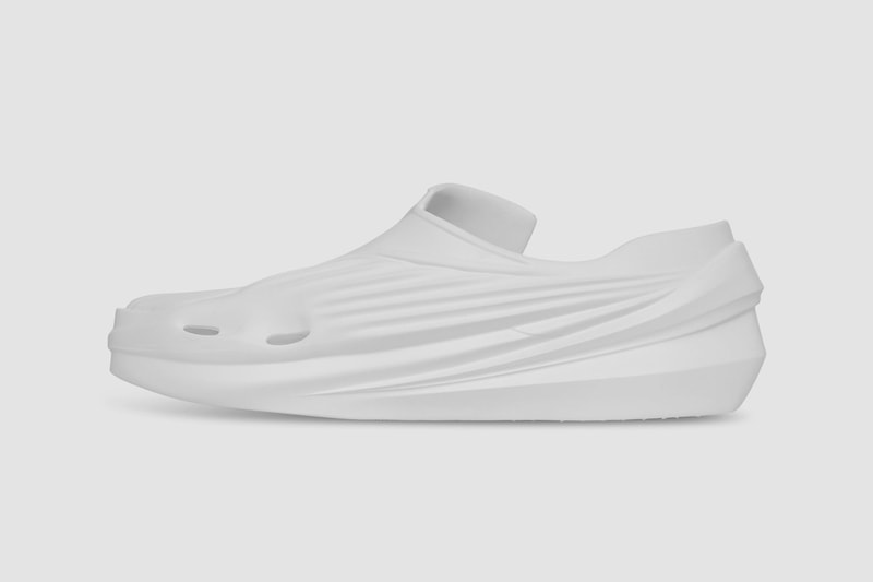 1017 alyx 9sm matthew williams mono slip shoes clogs sneakers ss21 spring summer white medial sides details