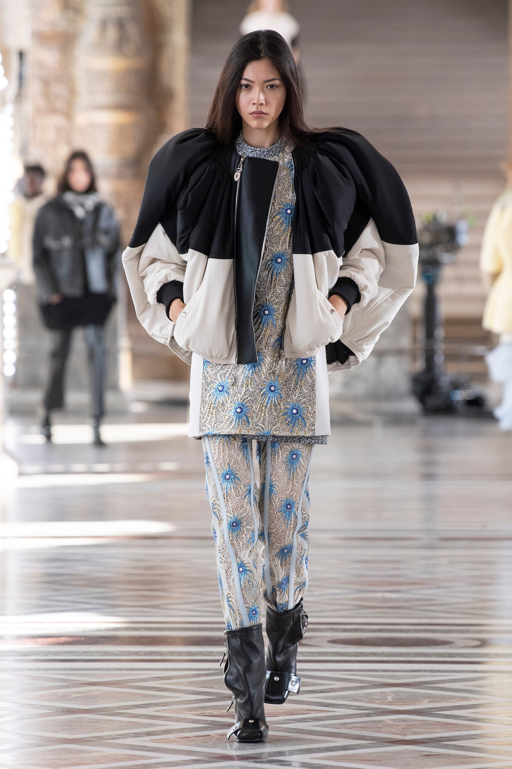 Louis Vuitton Fall/Winter 2021 Collection Nicolas Ghesquiere Louvre Museum Presentation Digital Video Fornasetti Collection
