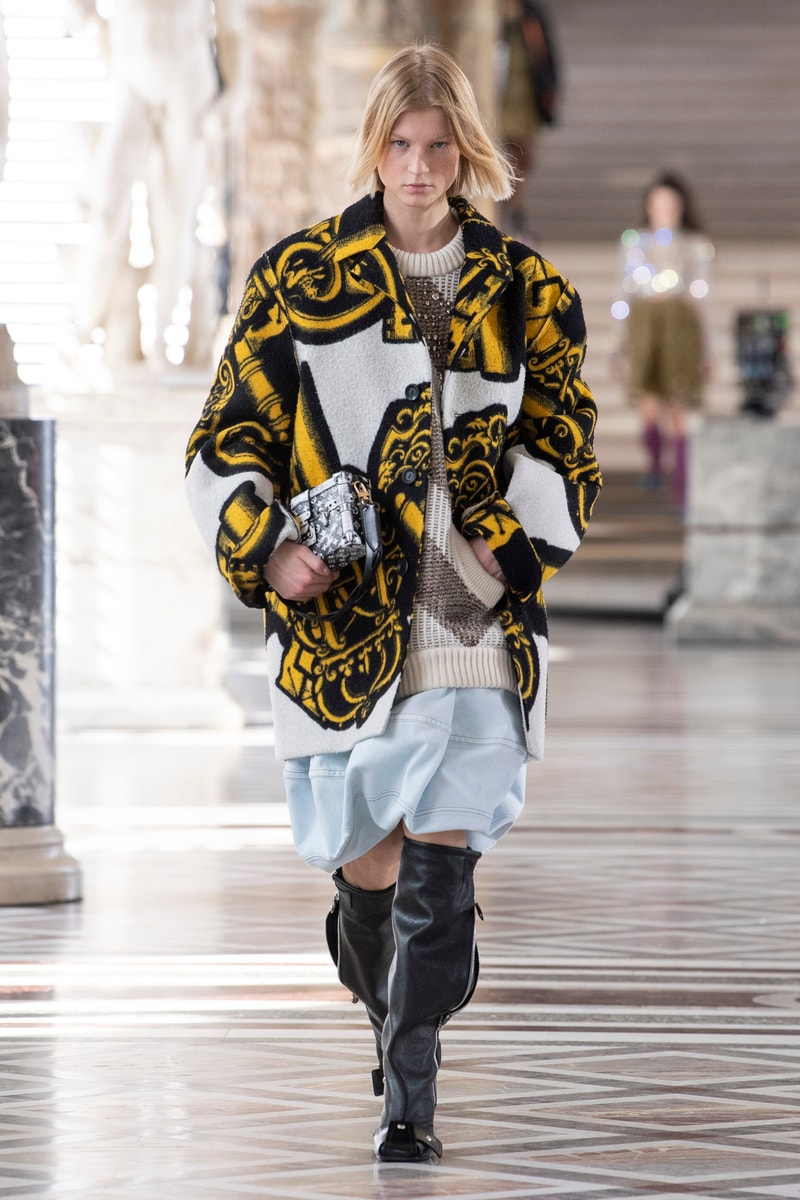 Louis Vuitton Fall/Winter 2021 Collection Nicolas Ghesquiere Louvre Museum Presentation Digital Video Fornasetti Collection