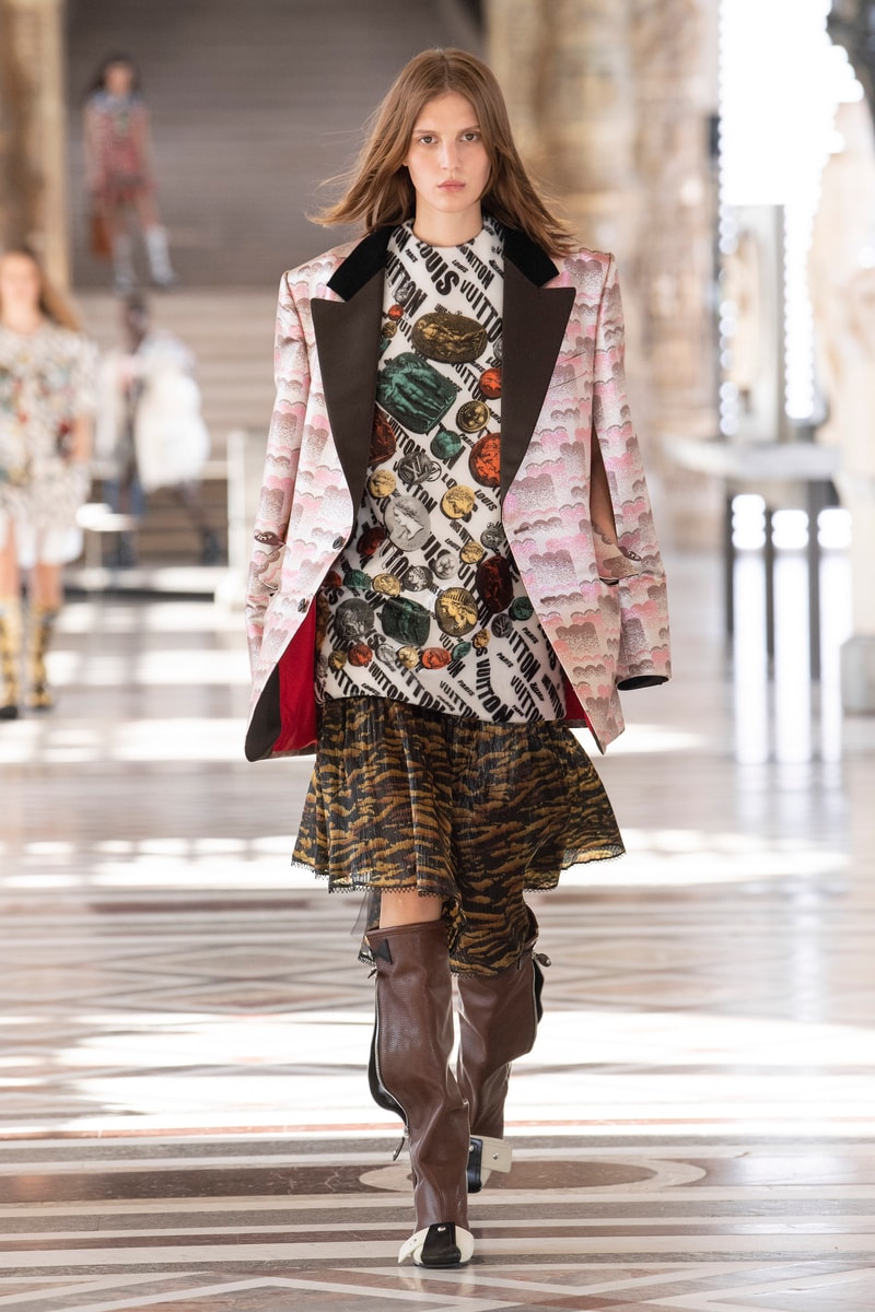 Louis Vuitton Fall/Winter 2021 Collection Nicolas Ghesquiere Louvre Museum Presentation Digital Video Fornasetti Collection