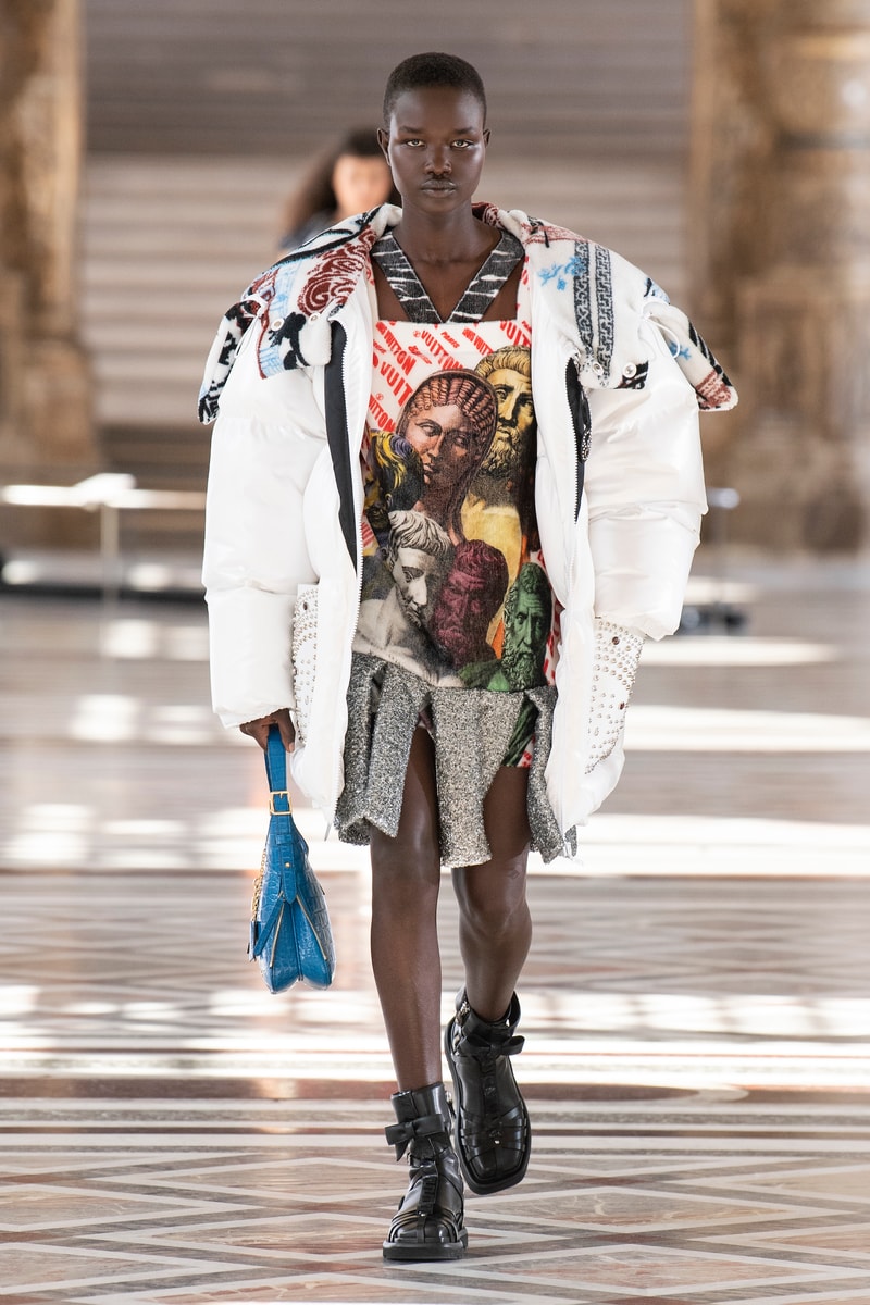 Louis Vuitton Fall/Winter 2021 Collection Nicolas Ghesquiere Louvre Museum Presentation Digital Video Fornasetti Collection