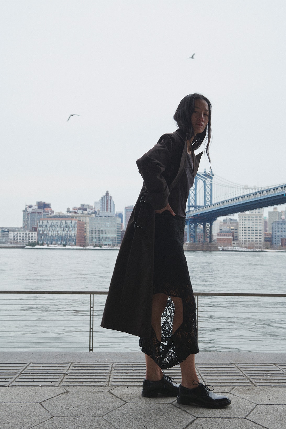 a company fall winter collection vi sustainable editorial new york city nyc manhattan skirt shoes coat