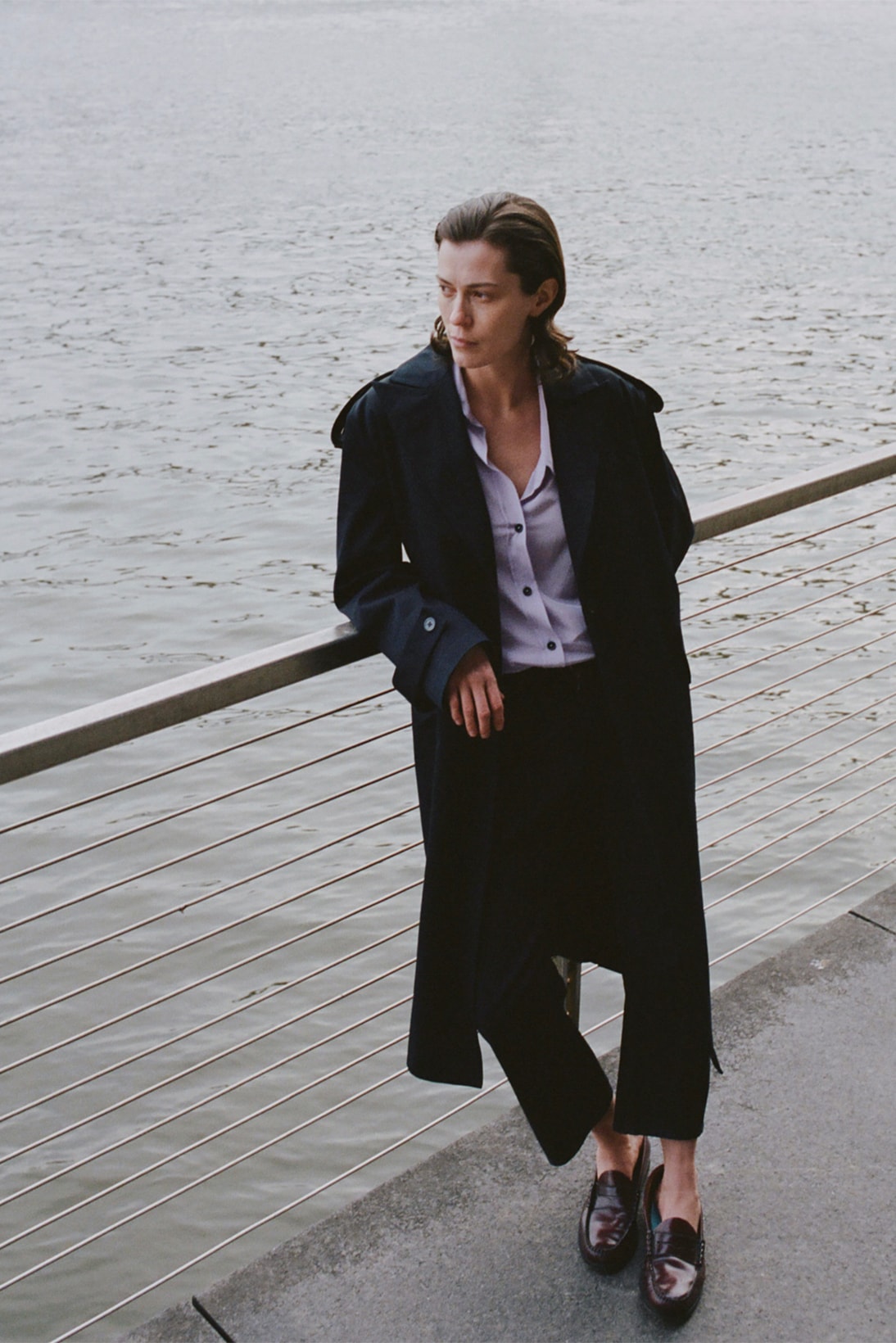a company fall winter collection vi sustainable editorial new york city nyc manhattan coat shirt pants