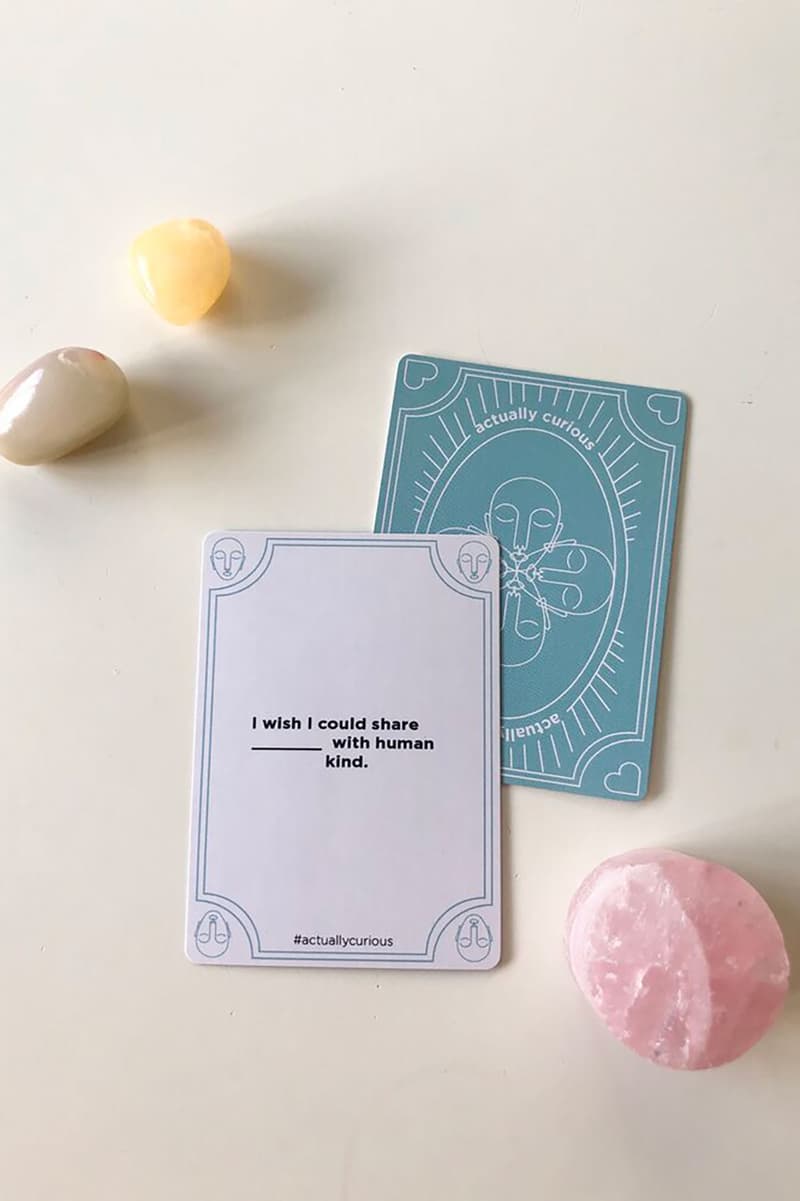 actually curious card game blue healing crystals