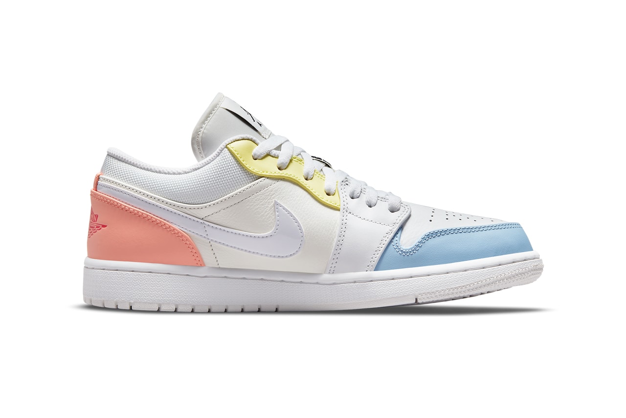 nike air jordan 1 aj1 low zoom cmft to my first coach medial sides swoosh white coral blue