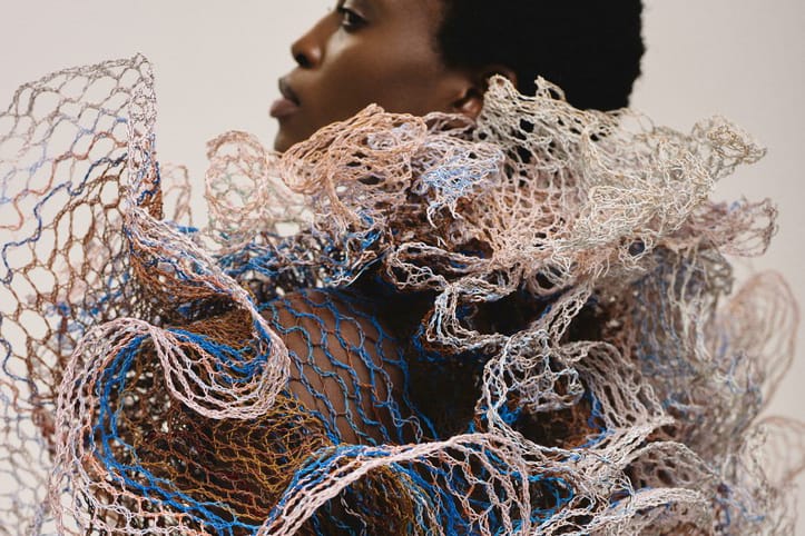 Emerging Designer Alexandra Sipa Crafts Lace Gowns Out of Electrical Wire