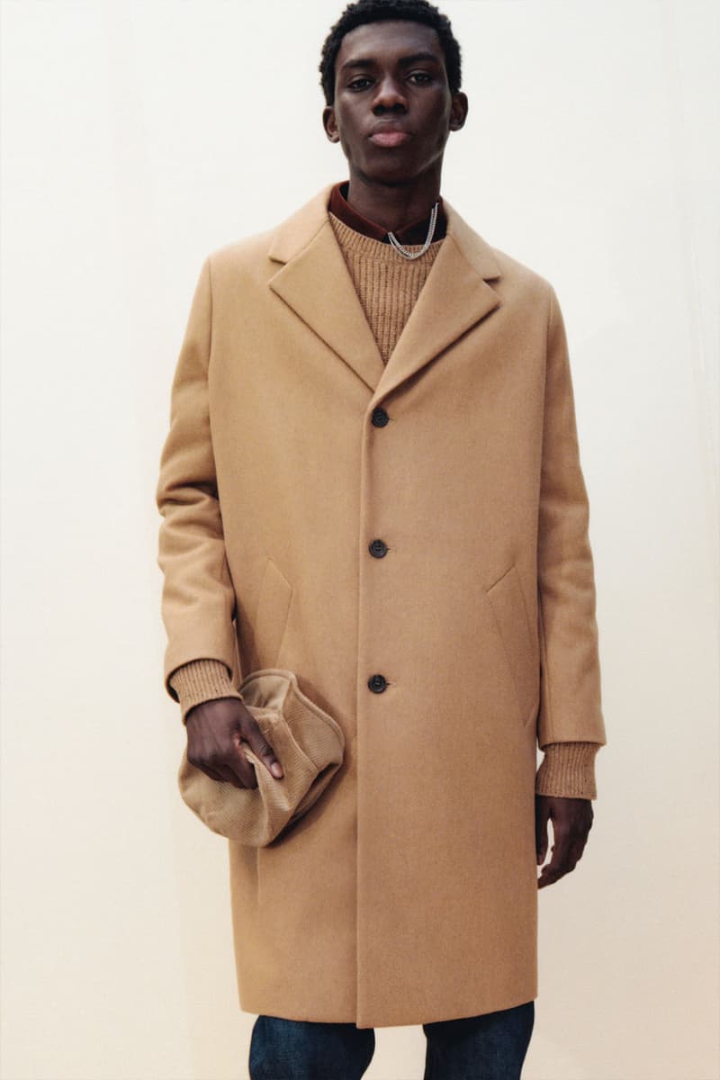 apc fall winter 2021 fw21 collection menswear coat beige camel