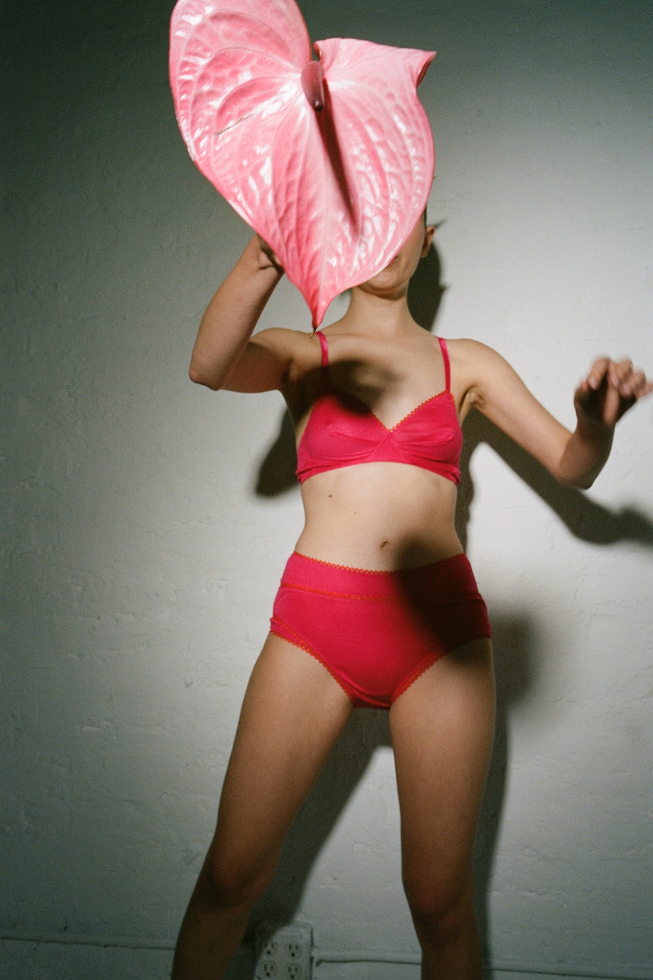 Araks Lingerie Bright Pink Antonia Bralette Bra Women Underwear Spring 2021 Collection Lookbook Sustainable Model