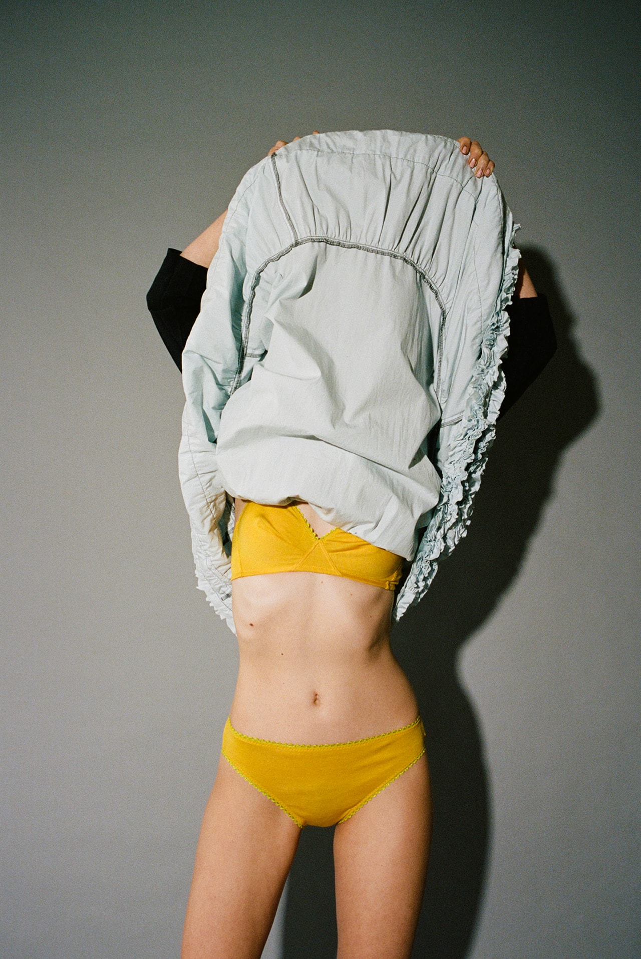 Araks Lingerie Antonia Bra Bralette Yellow Women Underwear Spring 2021 Collection Lookbook Sustainable Model